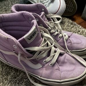 Girl size 4 Vans Purple High-Top Sneakers